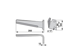  Nůž rotačních bran pravý Emy 2901276