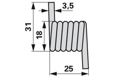 Vratná pružina FELLA 200017 - 