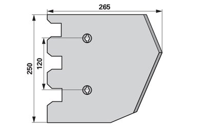 Radlice pravá, 2 - dílná Grimme 089.00463 - 