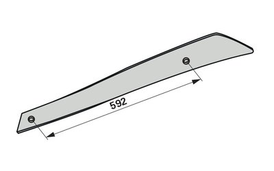  Pásek odhrnovačky levý, III Kuhn H0403210 - 