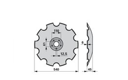  Disk podmítače ozubený Hatzenbichler 95341