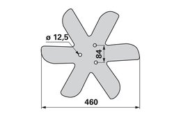 Disk krajní levý, 460 mm, 3-děrový,Horsch 00310892