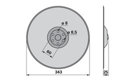  Secí disk hladký Horsch 23010201 (iQparts)