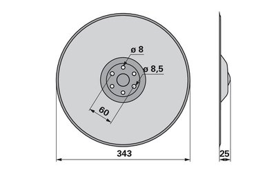  Secí disk hladký Horsch 23010201 (iQparts) - 