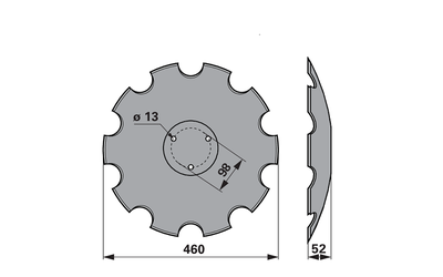 Disk podmítače ozubený Horsch 23246102 - 