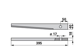  Nůž rotačních bran rovný Kuhn 525.106.00