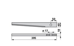 Nůž rotačních bran rovný Kuhn 525.106.00