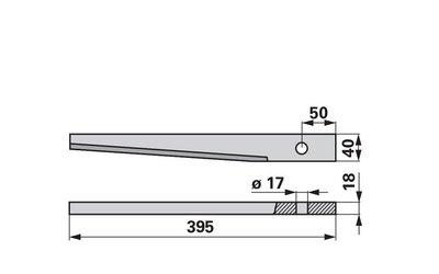 Nůž rotačních bran rovný Kuhn 525.106.00 - 