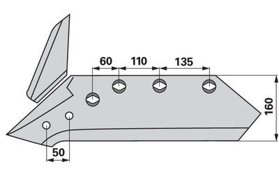  Ostří levé Kuhn 583893 - 