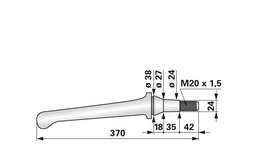 Nůž rotačních bran rovný Lely 1.1632.1487.0