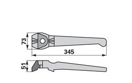  Nůž rotačních bran levý Lely 1.1699.0111.0 originál