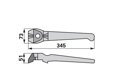  Nůž rotačních bran levý Lely 1.1699.0111.0 originál - 
