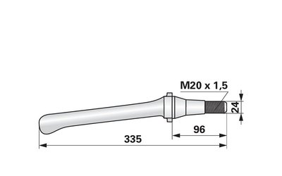 Nůž rotačních bran rovný Lely 1.1699.0315.0 - 