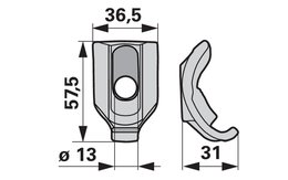 Držák pružiny LELY 4.1051.0240.0