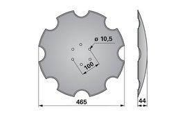 Disk podmítače ozubený Lemken 3490471