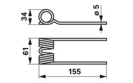 Pružina sbírání MENGELE 02080423
