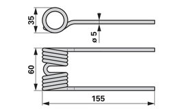 Pružina sbírání MENGELE 02106680