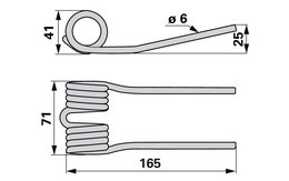 Pružina sbírání MENGELE 02140553