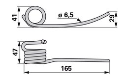 Pružina sbírání MENGELE 02140554