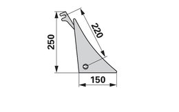  Výměnný díl pravý KMF PK600500