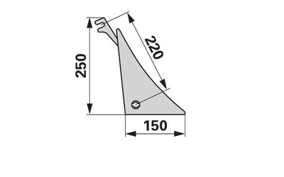  Výměnný díl pravý KMF PK600500 - 