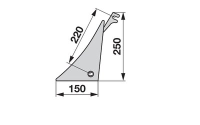  Výměnný díl levý KMF PK600600 - 