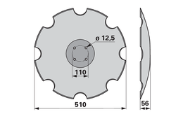 Disk podmítače ozubený Pöttinger 850410231