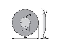 Disk podmítače hladký Pöttinger 85041024.1