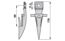 Jednoprst kosy Claas 522182.00