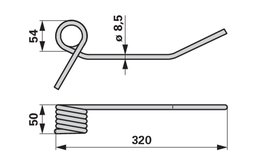 Pružina shrnovače VICON-PZ PZ00217