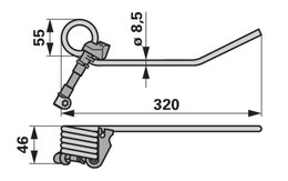 Pružina shrnovače VICON-PZ PZ00381