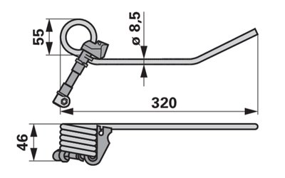 Pružina shrnovače VICON-PZ PZ00381 - 