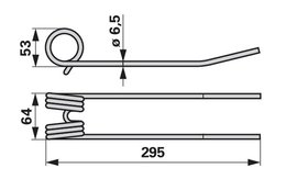 Pružina shrnovače VICON-PZ PZ180