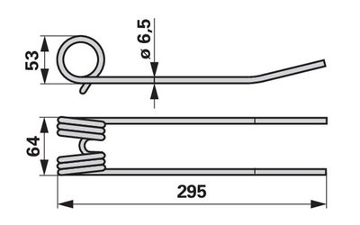 Pružina shrnovače VICON-PZ PZ180 - 