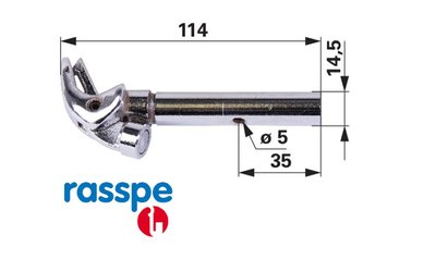  Hák uzlovače Rasspe RS6015BK - 