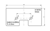 Lopatka elevátoru SAMPO R.706758 - 