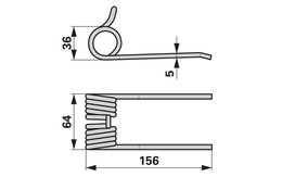 Pružina sbírání SIP 151507104