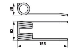 Pružina sbírání STEYR 7150137