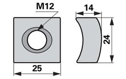 Konkávní matice M12 STOLL 810673360