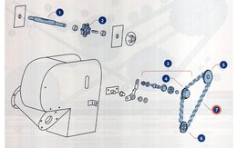 Válečkový řetěz 10A-1 - 72 čl. - 1143 mm