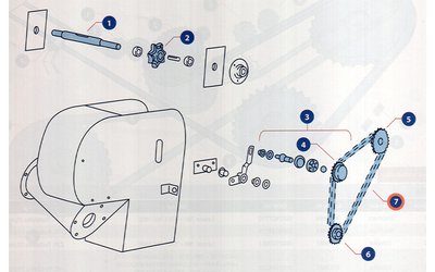 Válečkový řetěz 10A-1 - 72 čl. - 1143 mm - 