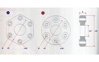 Hardy spojka 46x133 mm - 6x Ø10 mm - 