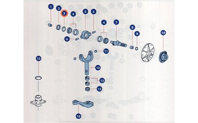 Podložka Ø 62/45 x 2,5 mm - 