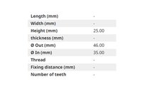 Pouzdro Ø 35 x 46 x 25 mm - 
