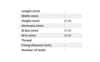 Pouzdro Ø 28 x 37 x 25 mm - 