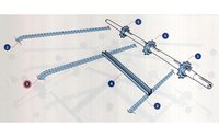 Řetěz dopravníku 114 čl. - 38 unašečů - 4378 mm - 