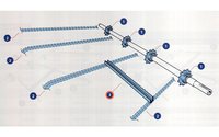 Lišta dopravníku levá - 4x70x710 mm - 