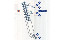 Elevátorový řetěz kompletní NEW HOLLAND 84022835