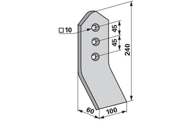 Deska smyku Väderstad 4158721 - 