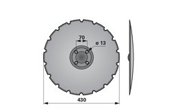 Disk podmítače ozubený Väderstad 459608